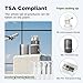 VOGOGE Travel Bottles for Toiletries, TSA Approved Travel Shampoo and Conditioner Bottles with Suction Cups, Gray