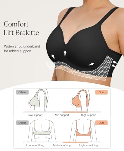 Popilush Wireless Bras for Women No Underwire Full Coverage - image 2