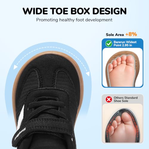 KooqiBear Infant Wide Toe Box Shoes Barefoot Boys Girls Sneakers Preschool - image 3