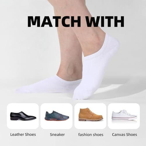Image of 6 /12 Pairs No Show Cotton Low Cut Socks - Men & Women's Bulk Liner Socks