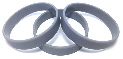 Image of TheAwristocrat 1 Dozen (12) Multi-Pack Blank Rubber Wristbands Silicone Bracelets - Select from a Variety of Colors