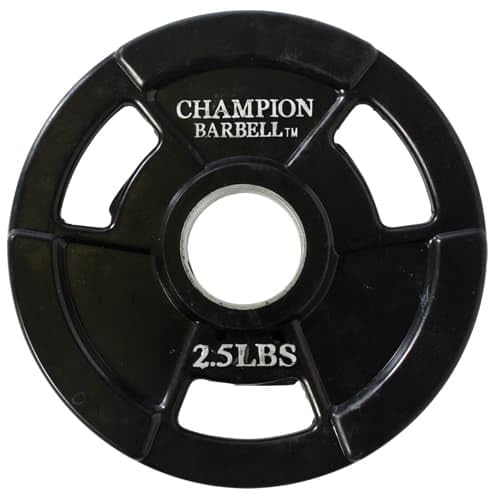Champion Barbell 2-Inch Olympic Rubber Coated Grip Plate – Single Weight Plate