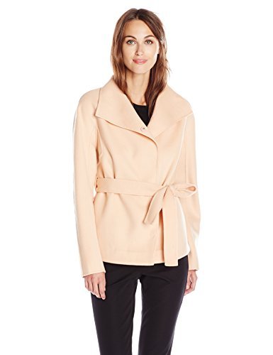 Short Cocoon Coat with Belt, Glow 