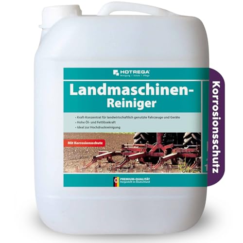 HOTREGA Landmaschinenreiniger Gerätereiniger Bodenreiniger Konzentrat 10L | Korrosionsschutz | für Hochdruckreiniger geeignet