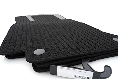 Mercedes Jeu de 4 tapis de sol pour Mercedes Classe C W205/S205/AMG/T Noir