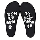 Udobuy Pregnant Mom, From Fur Mama to Baby Mama, Future Mom, Pregnancy Gift, New Socks, Mom Socks, Expecting Mom