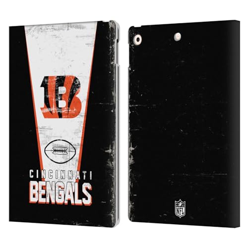 Housse iPad 10.2 NFL Cincinnati Bengals étui tablette cuir Head Case Designs