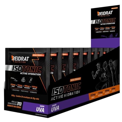 Reidrat Isotonic Active Hydration - 20 Sachês De 33G Uva -