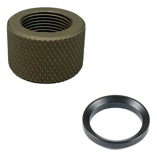 FSI Thread Protector 5/8x24 0.59 inch Long with Crush Washer (Khaki)