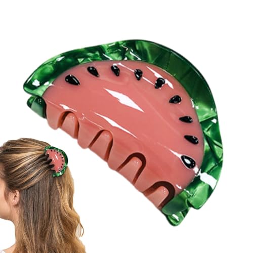 Claw für Haarhaufen - Women Watermelon Fruit Fruchtmasken - Beeindruckende Belastbarkeit, Haar-Accessoires für Geschäftsreise, Pool, , Dusche, Reisen, Party d