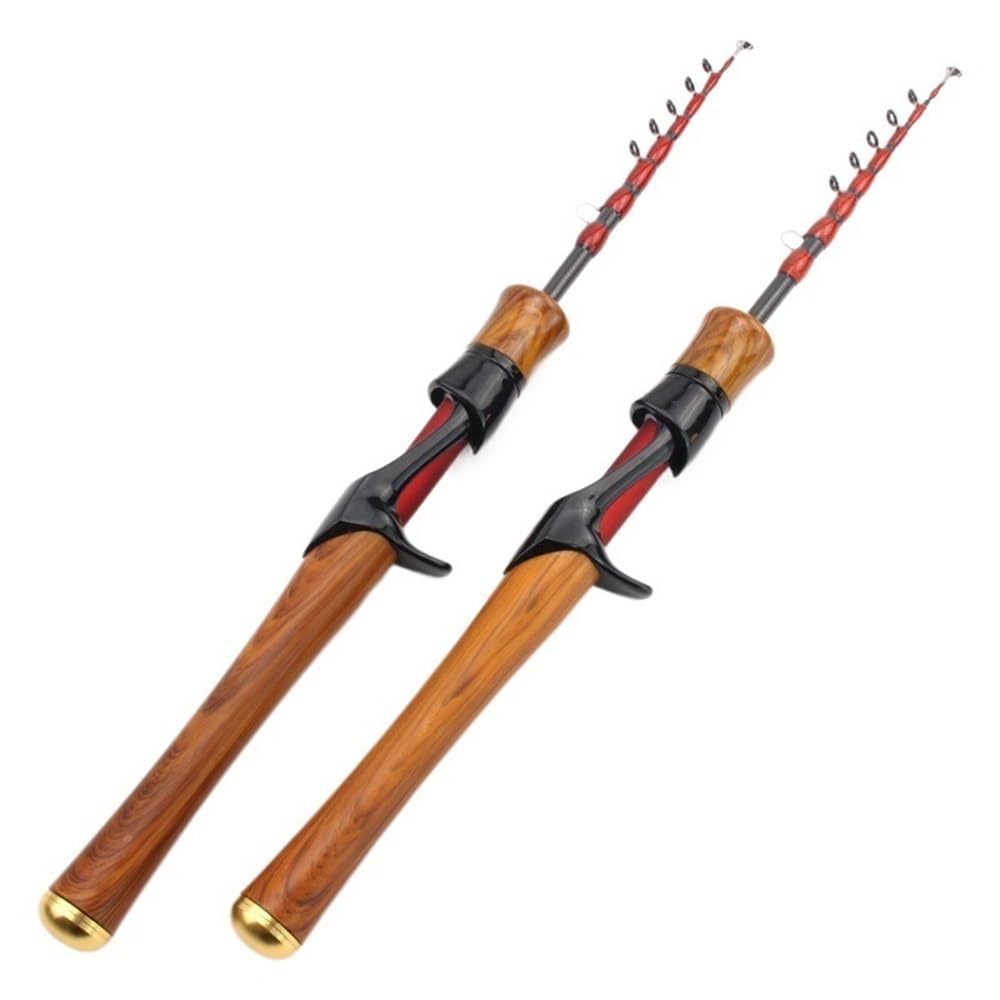 Wędka, Ultralight Collapsible Fly Fishing Rod Gun Handle Design for Portability