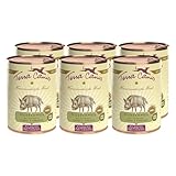 Terra Canis Wildschwein, Naturreis & Fenchel - Classic Nassfutter, 6x800g I Premium Hundefutter in 100% Lebensmittelqualität Aller Rohstoffe I Reichhaltig & gesund, allergen- & getreidearm
