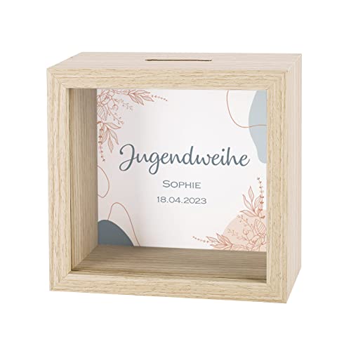 Herz & Heim® Spardose Zur Taufe/Kommunion – Personalisiert Mit Namen & Wunschtext