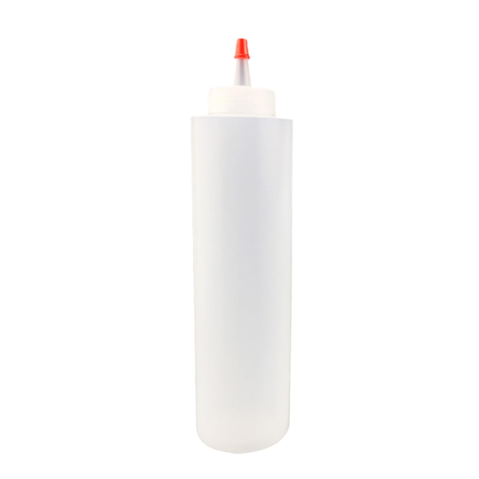 ulafbwur PE 8/16oz Clear Squeezes Condiment Bottles Sauces Ketchup Syrup Storage Container