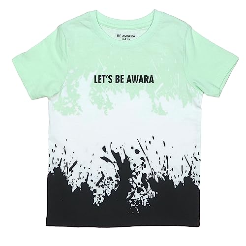 Image of Be Awara Kids Printed Half Sleeves T-shirt & Shorts Clothing Sets, 100% Cotton Soft Unisex Cord Set, Comfortable Wear for Kids With Cool Prints, Everyday Casual Wear for Boys & Girls