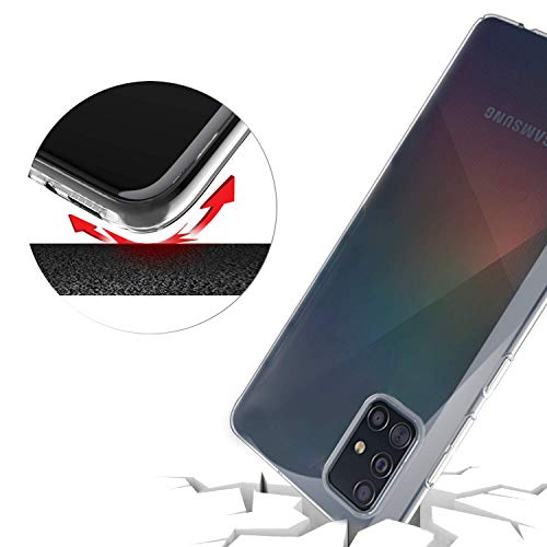NEW'C Cover per Samsung Galaxy A71, Custodia Gel