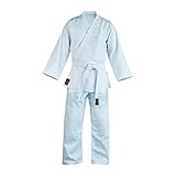 Dünner Aikidoanzug AIKI Bushido, Traditioneller Kampfsportanzug, Weiß (200cm)