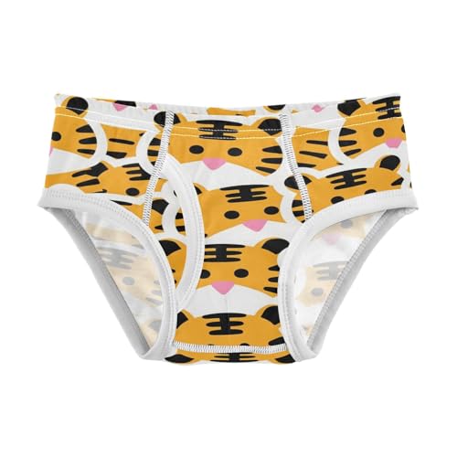 visesunny Boys Potty Training Underwear Cartoon Tiger Design Breathe Cotton Briefs Size 2T-8Y for Toddler - Main Image
