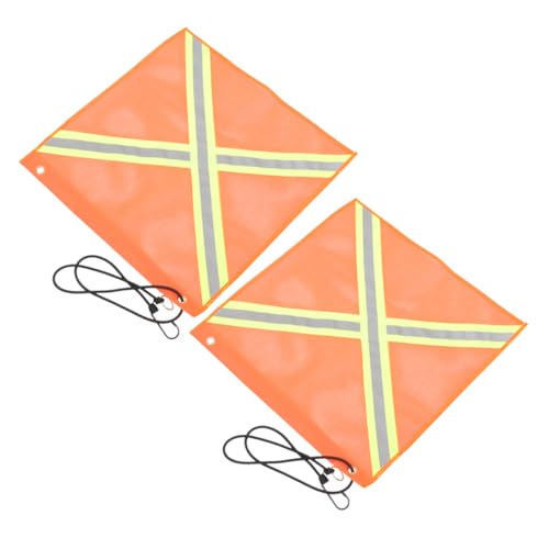 Banderas de advertencia para coche 46x46 cm ideales para transporte seguro de remolques de camping