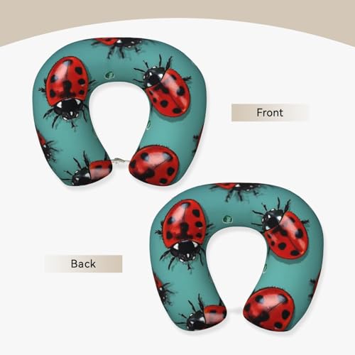 Almohada espuma viscoelástica tamaño portátil negro miniatura 4