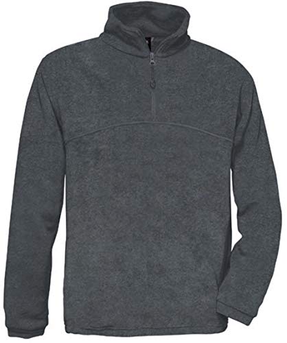B&C Highlander Unisex Fleecepullover bis 3XL L,Charcoal Cover