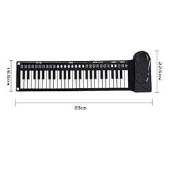 ChengBeautiful Piano À Main 49-clé Pliant Piano Roll Silicone PORTATIVES Piano Roll Débutant Piano électronique for Les Enfants (Couleur : Black, Size : 83×22.5cm) - Les Beatles, Paul McCartney, John Lennon, RIngo Starr, George Harrison ChengBeautiful Piano À Main 49-clé Pliant Piano Roll Silicone PORTATIVES Piano Roll Débutant Piano électronique for Les Enfants (Couleur : Black, Size : 83x22.5cm) – Image 5
