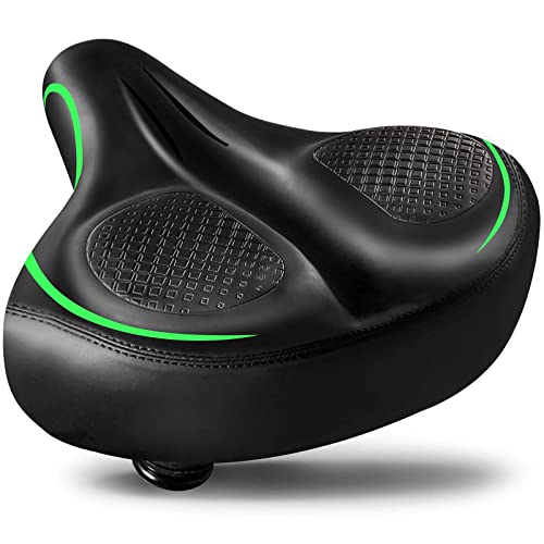 BLUEWIND Oversized Bike Seat - Compatible with Exercise or Road Bikes, Easy to...