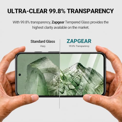 Image of Premium Tempered Glass for Google Pixel 8a 5G | Edge-to-Edge Protection | 9H Military Grade Hardness | Bubble-Free & Case Friendly HD Clear Screen Protector
