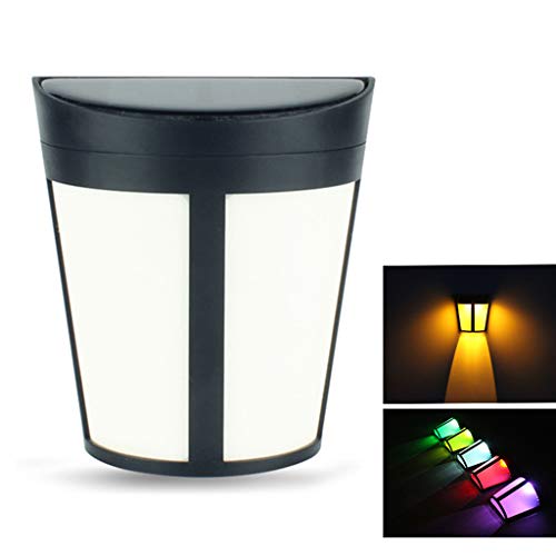 ZCFXGHH Extérieur Solaire Lampe de Mur étanche 6LED Creative New Chinois Retro Antique Cour Lampe Murale