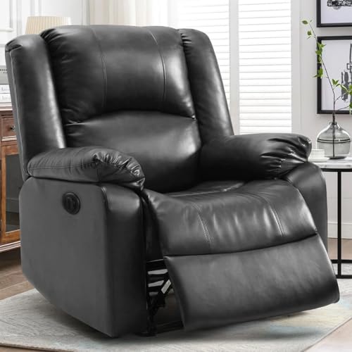 Image of Seventh Heaven Phoenix 1 Seater Motorised Recliner | Single Sofa Chair for Living Room Comfort | Ergonomic Design (Leatherette - Black)