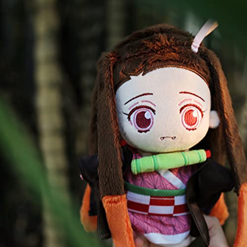Uoozii Poseable Kamado Plush 9"/23Cm Cute Anime Plush Figure With Changeable Cosplay Doll Clothes (Kimono Set) #TOP1