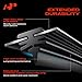 A-Premium Pack of 2 Windshield Wiper Blades with Wear Indicator & Towel - Compatible with Honda S2000 1999-2009 - 16