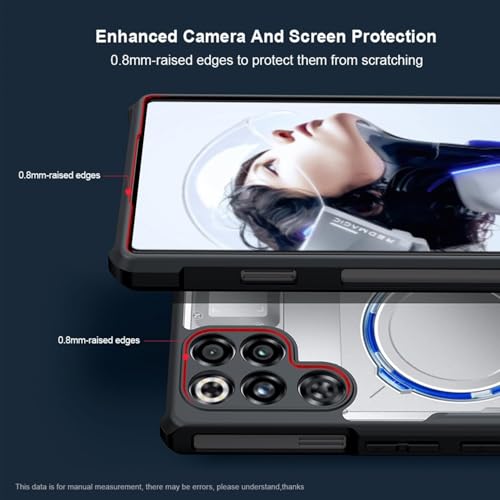 Coque Red Magic 11 Pro transparente antichoc en PC et TPU souple