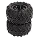 RiToEasysports 2Pcs 85mm RC Car Tires,RC Car Rubber Tires 47mm Width 12mm Hex Adapter RC Tires and Wheels Upgarde Part for SCY 16101 16102 1/16 RC Car