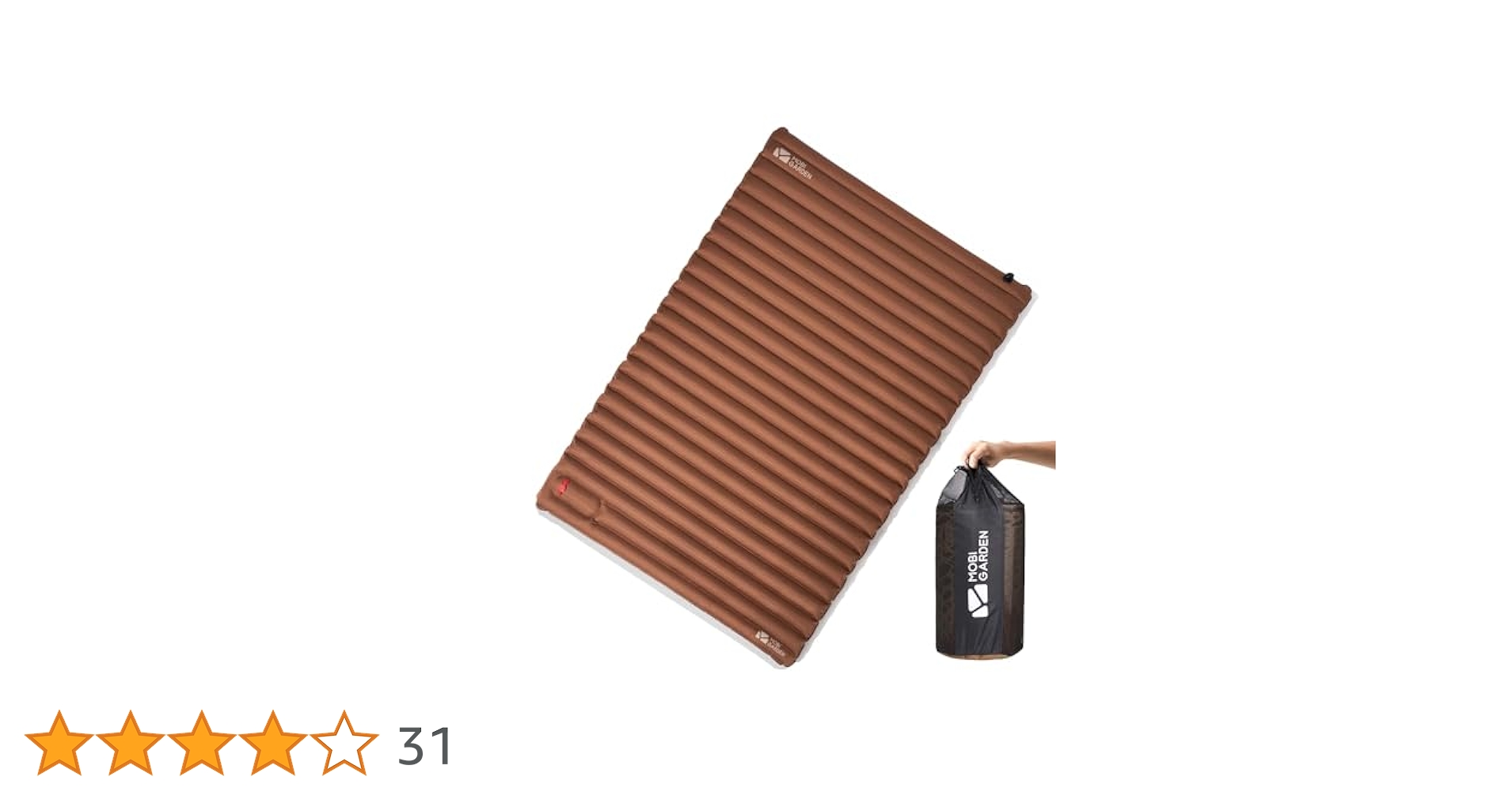 Amazon.co.jp: MOBI GARDEN エアーマット 足踏み式 ダブル【9cm