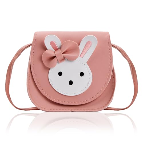 volumoon Bolso Bandolera para Niña, Bolsa Pequeña de Hombro con Hebilla, Mini Bolsa de Mensajero de Conejo con Nudo de Lazo, Mini Bolso Del Mensajero para Fiesta, Compras, Fotografía, Actuación