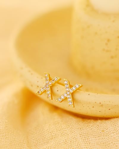 Save on MUMREUES Gold Initial Stud Earrings with code 8GFFEYFB - Image 5