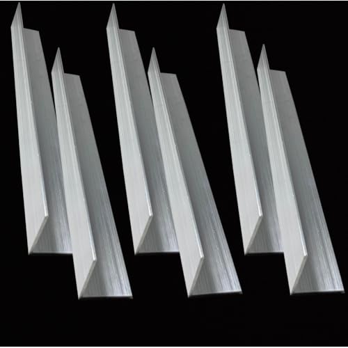 Équerre en aluminium 6061 de 2,5x2,5 cm avec épaisseur de 0,6 cm