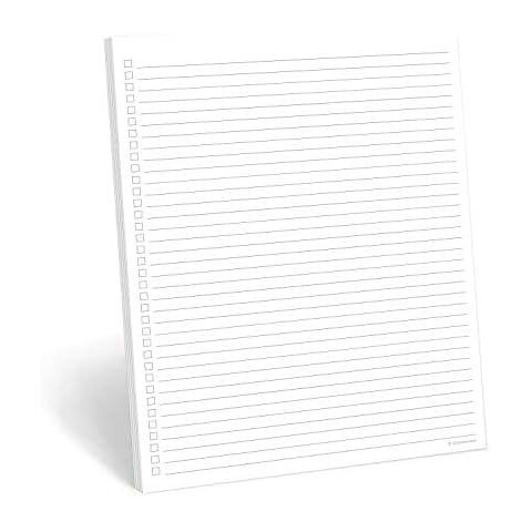 321Done Checklist to Do List Notepad - 50 Sheets (8.5" x 11") to-Do Checklist Tear Off Planning Pad, Large Letter Size - Made in The USA - Plain Gray Cover