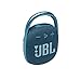 JBL Clip 4 - Portable Mini Bluetooth Speaker, big audio and punchy bass, integrated carabiner, IP67 waterproof dustproof, 10 hours of playtime, speaker for home, outdoor travel (Blue)