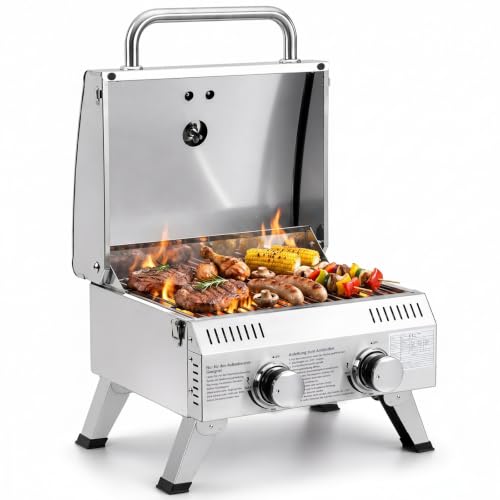 ROVSUN 4,4 kw Gasgrill Campingmit...