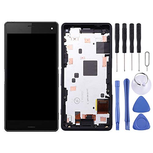 Écran noir Sony Xperia Z3 Compact solution bloc complet cadre blanc - 2