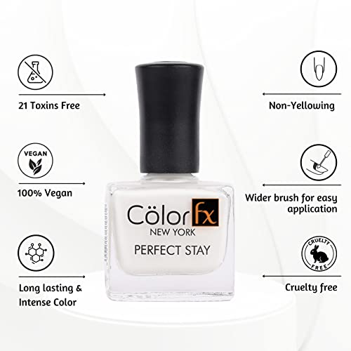 Image of Color Fx New York Twilight Matte Finish Nail Polish |Chip-Resistant, Quick-Drying, Long-Lasting, Non-Yellowing| 21 Toxin Free| Nail Polish for Women - Pink