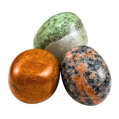 Image of Certified Fancy Jasper Crystal Healing Tumbled Stone, Natural Polished Crystals for DIY Crafts, Manifestation, Meditation, Pooja Feng Shui and Reiki Healing (30 Grams)