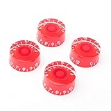 Red Black Gold Speed Control Tone Volume Knobs for LP Les Paul Guitar Pack of 4