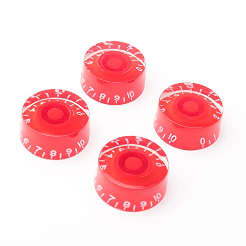 Red Black Gold Speed Control Tone Volume Knobs for LP Les Paul Guitar Pack of 4 -  Swhmc, YQ0337