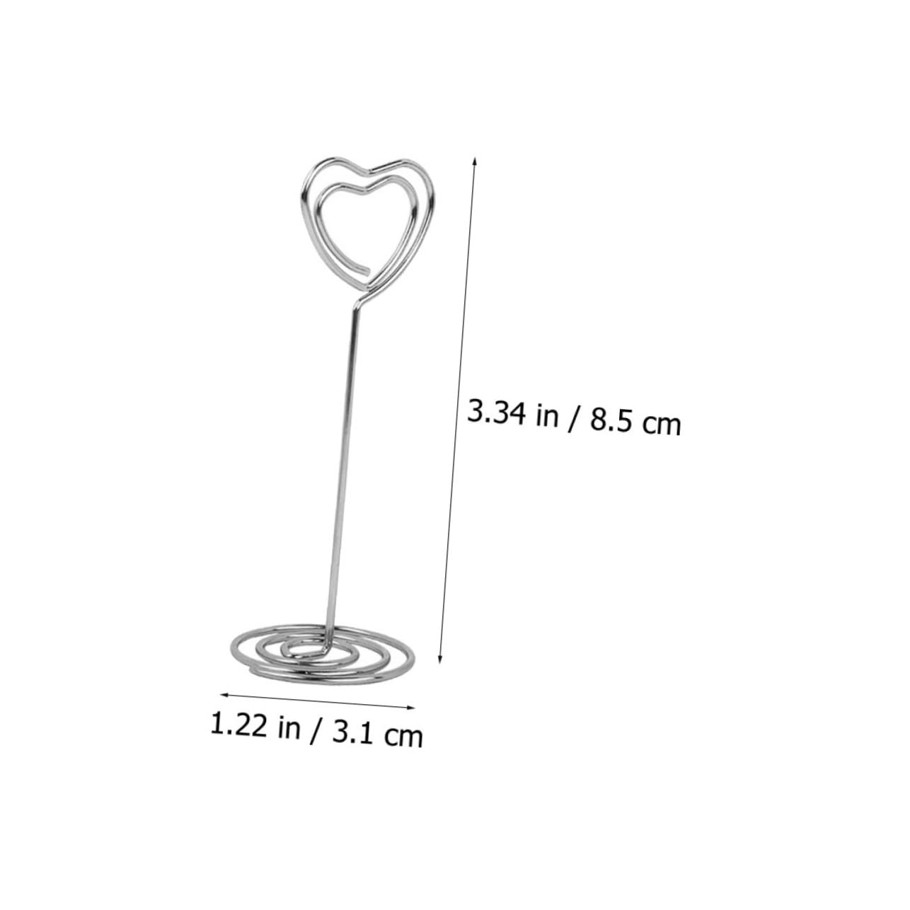 SHINEOFI 36pezzi Portacarte Forma Di Cuore Per Decorazione Matrimonio e Feste Clip Per Foto Biglietti e Numeri Di Tavolo Eleganti e Riutilizzabili Per Eventi Speciali