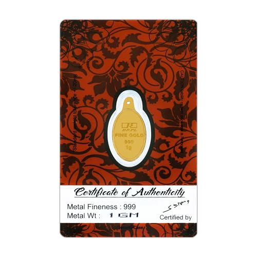 Image of Bangalore Refinery 24k (999) Gold Coin Pendants 1gm