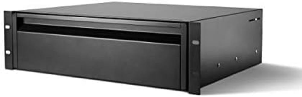 Adam Hall Black 19" Parts 874 E 03 Ergo 19" Rack Drawer 3 He