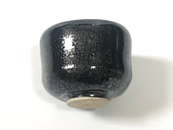 陶芸家　作者不明　作家物　鈞窯釉　天目釉　酒器　平盃　ぐい呑　杯　酒杯　2点 陶芸家 作者不明 作家物 鈞窯釉 天目釉 酒器 平盃 ぐい呑